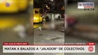 Matan a balazos a jalador de colectivos en San Juan de Miraflores