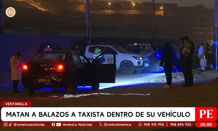 Asesinan a taxista dentro de su auto en Ventanilla