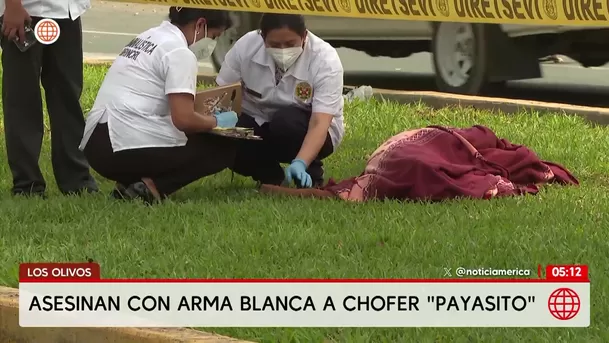 Asesinan a chofer con arma blanca cerca de su vivienda en Los Olivos. Foto: América Noticias