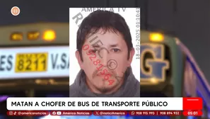 Matan a chofer de bus de transporte público en Villa María del Triunfo. Foto y video: América Noticias