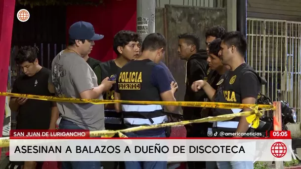 Asesinan a dueño de discoteca en San Juan de Lurigancho. Foto: América Noticias