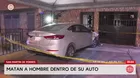 Matan a hombre dentro de su auto en San Martín de Porres