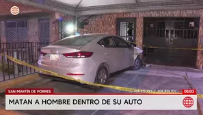 Matan a hombre dentro de su auto en San Martín de Porres. Foto y video: América Noticias