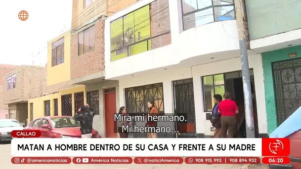 Matan a hombre dentro de su casa y frente a su madre en el Callao. Foto: América Noticias