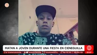 Matan a joven durante una fiesta en Cieneguilla