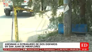 Asesinan a extranjero en San Juan de Miraflores. Foto y video: América TV