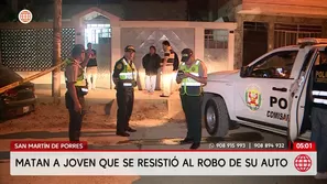 Matan a joven que se resistió al robo de su auto en SMP. Foto y video: América Noticias