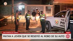 Matan a joven que se resistió al robo de su auto en SMP. Foto y video: América Noticias