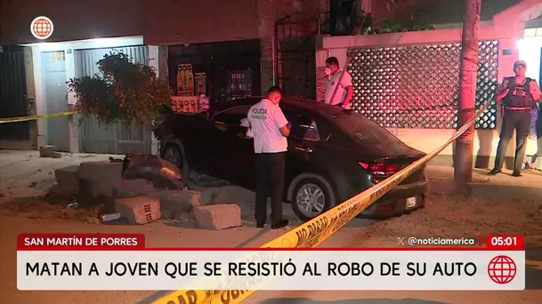 Matan a joven que se resistió al robo de su auto en SMP. Foto: América Noticias