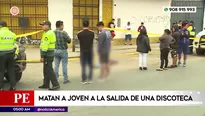 Matan a joven a la salida de una discoteca en San Martín de Porres. Foto y video: América Noticias