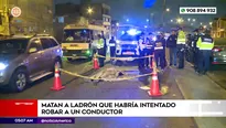 Matan a ladrón que habría intentado robar a conductor. Foto y video: América Noticias