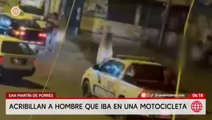 Asesinan a motociclista en botica de San Martín de Porres. Foto y video: AN
