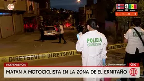 Matan a motociclista de varios disparos en Independencia. Foto y video: América Noticias 