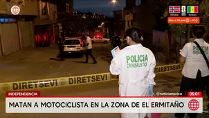 Matan a motociclista de varios disparos en Independencia. Foto y video: América Noticias 