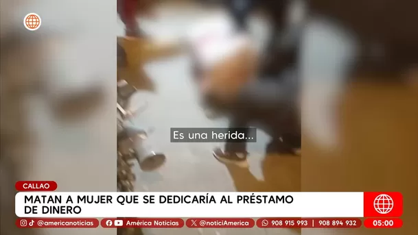 Matan a mujer que daría préstamos informales en el Callao. Foto: América Noticias