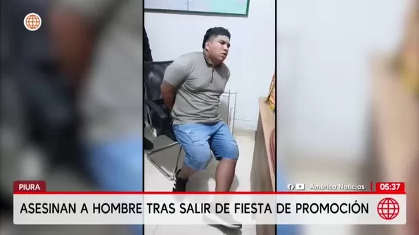 Asesinan a padre tras salir de fiesta de promoción de su hijo en Piura. Foto: América Noticias