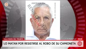 Asesinan a policía en retiro en Villa María del Triunfo. Foto y video: América Noticias