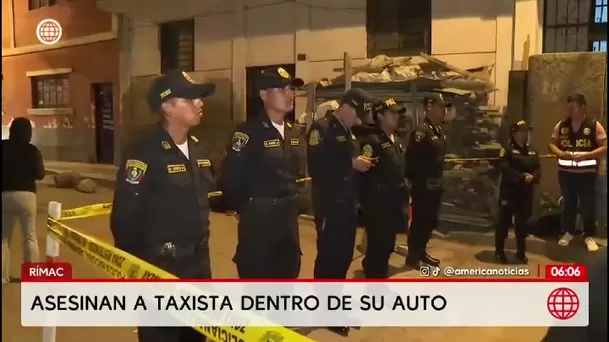 Taxista es asesinado a balazos dentro de su auto en el Rímac mientras recibía llamada/ América Noticias Taxista es asesinado a balazos dentro de su auto en el Rímac mientras recibía llamada/ América Noticias