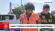 Matan y queman a mujer en casa abandonada