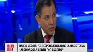 Mauro Medina, ministro del Interior.