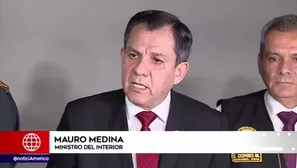 El ministro del Interior, Mauro Medina