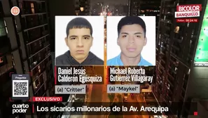 Los sicarios millonarios de la Av. Arequipa. Foto y video: Cuarto Poder