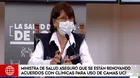 Mazzetti anunció que se están renovando los convenios con clínicas sobre camas UCI