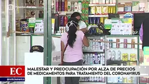 Según denunciaron, se presenta un alza en los precios de los medicamentos, para el tratamiento del coronavirus.