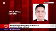 Médico serumista muere al caer ambulancia a abismo