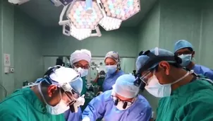 El equipo médico es liderado por el Dr. Carlos Chamán. Foto y video: América Noticias