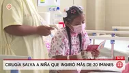 Médicos del INSN de Breña operan a niña que tragó 20 imanes