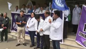 Médicos y trabajadores de salud acatan una huelga nacional. / Video: Canal N