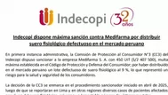 Medifarma multada por suero fisiológico defectuoso