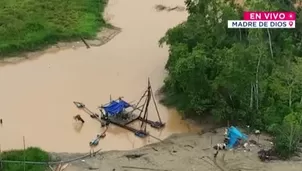 Megaoperativo en Madre de Dios destruye maquinaria usada por la minería ilegal. Video: Canal N