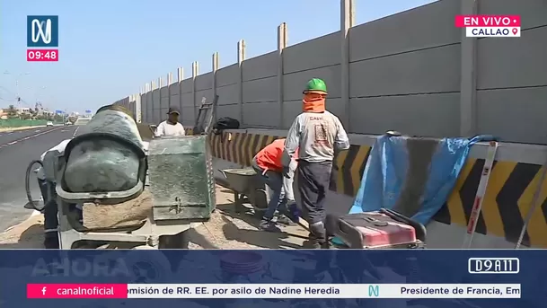 Realizan trabajos de mejoras de accesos para ingreso a nuevo aeropuerto. Foto: Canal N Realizan trabajos de mejoras de accesos para ingreso a nuevo aeropuerto. Foto: Canal N