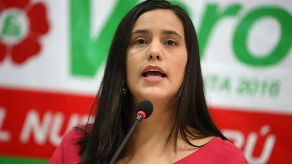 Verónika Mendoza, lideresa del Frente Amplio. Foto: Andina