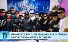 Menores de edad utilizan armas e integran bandas criminales en el Callao - Noticias de ov7