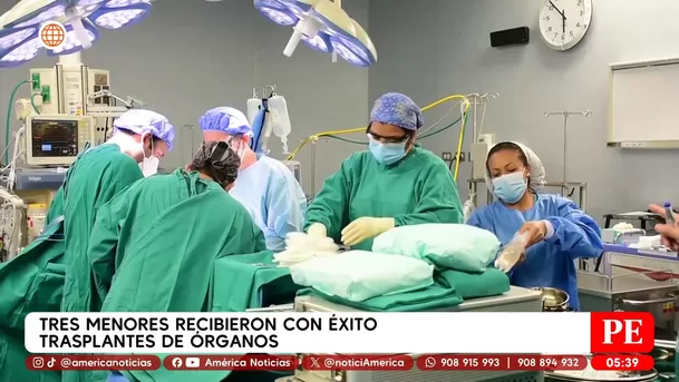 Tres menores reciben trasplantes exitosos en Hospital del Niño de San Borja. Foto: América Noticias