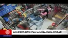 Mercado Central: Mujeres utilizan a niña para robar más de S/10 000