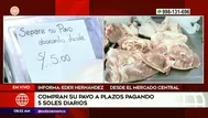 Mercado Central: Pagando 5 soles diarios separan pavo para Navidad