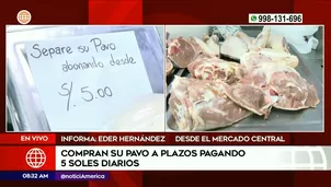 Separan pavo desde 5 soles en Mercado Central. Video: América Noticias