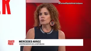 Mercedes Aráoz se refirió a su pedido de renuncia a la vicepresidencia del Perú. Cuarto Poder