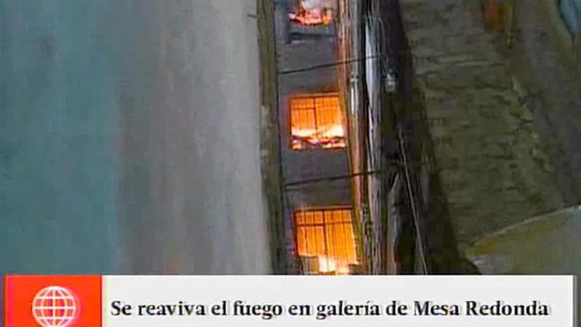 Mesa Redonda: fuego se reaviva en casas colindantes a galería La Cochera
