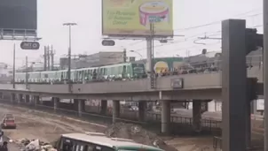 Servicio del Metro de Lima fue suspendido. Foto: Canal N