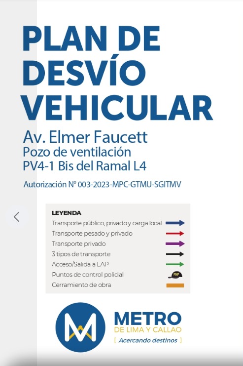 Metro de Lima: Este es el plan de desvíos ante cierre de la Av. Faucett