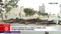 Inicio de obras de la Línea 2 del Metro de Lima. Foto y video: América Noticias