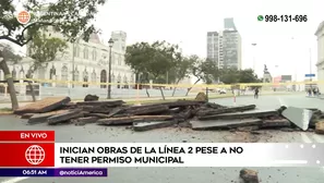 Inicio de obras de la Línea 2 del Metro de Lima. Foto y video: América Noticias