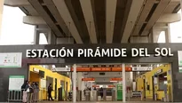 Estación Pirámide del Sol permanece cerrada. Video: Canal N / Foto: El Comercio