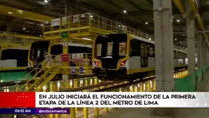 Línea 2 del Metro de Lima. América Noticias