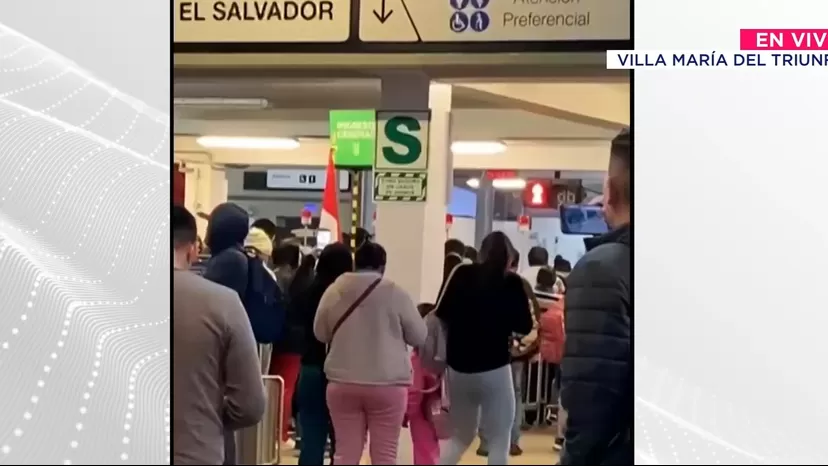Metro de Lima: Retrasos y largas colas en estación María Auxiliadora generan malestar entre usuarios